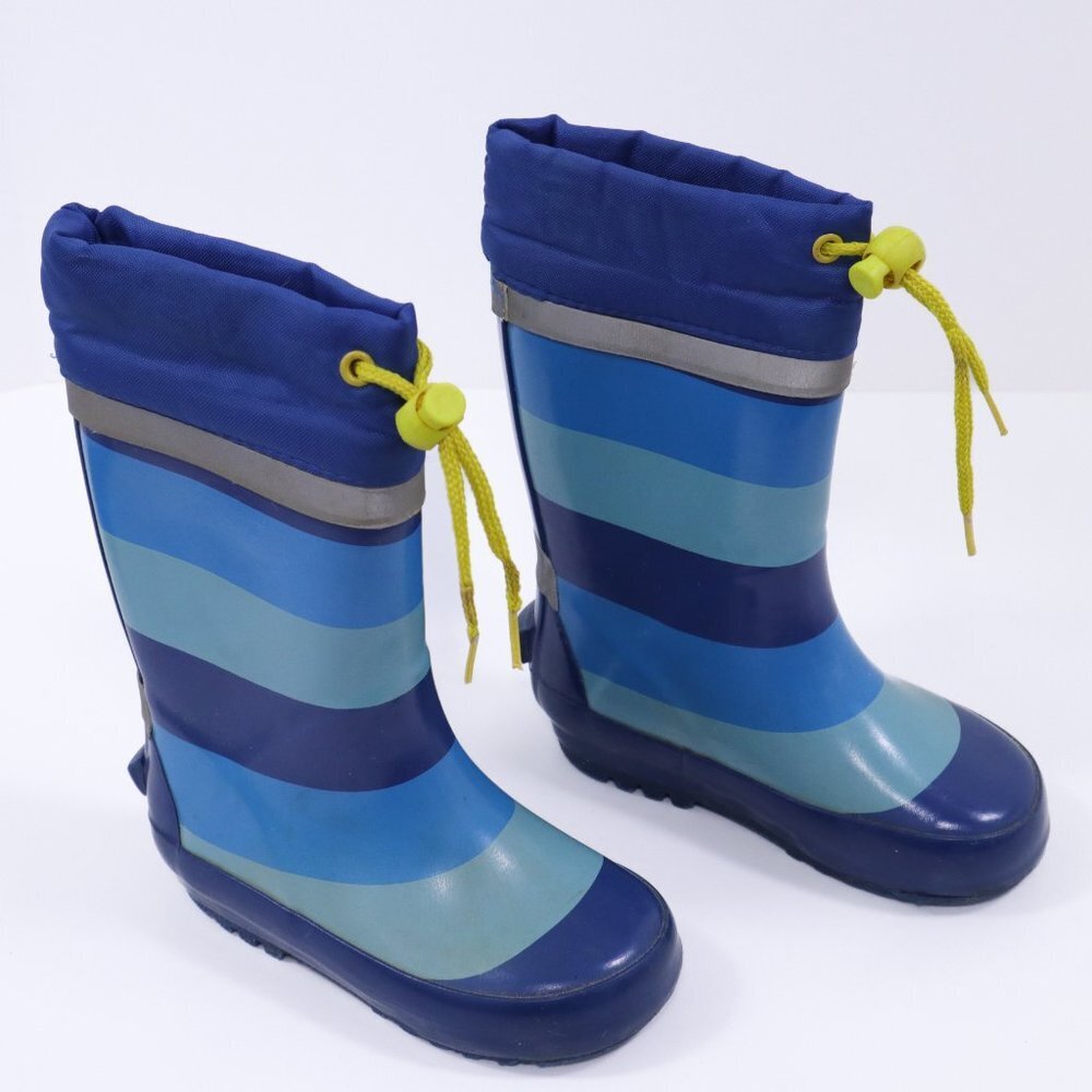 TCM Rain Boots Toddler Boys 8/9 EU 24/25 Blue Striped